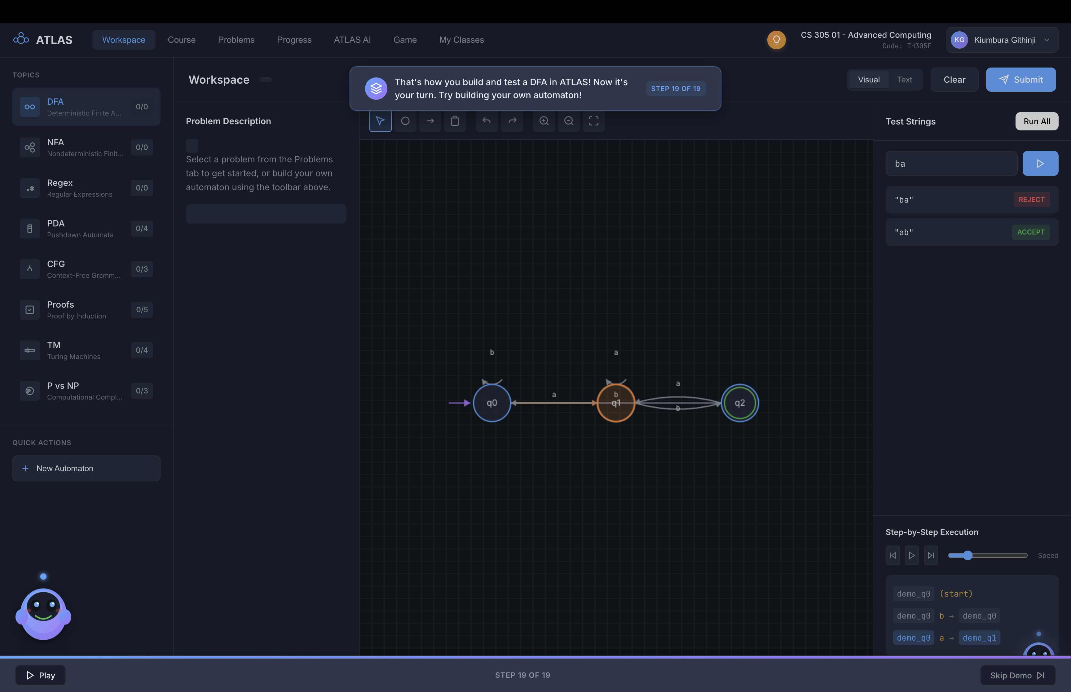 ATLAS - Automata Theory Learning & Simulation