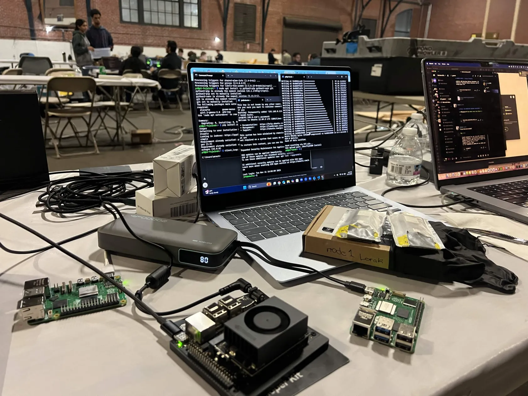 Full Hormuz Watch hardware deployment with Jetson, Raspberry Pis, and ESP32s